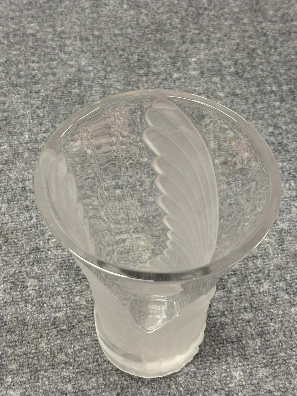 Crystal Ministries 50th Anniversary Frosted Vase with Eagle
